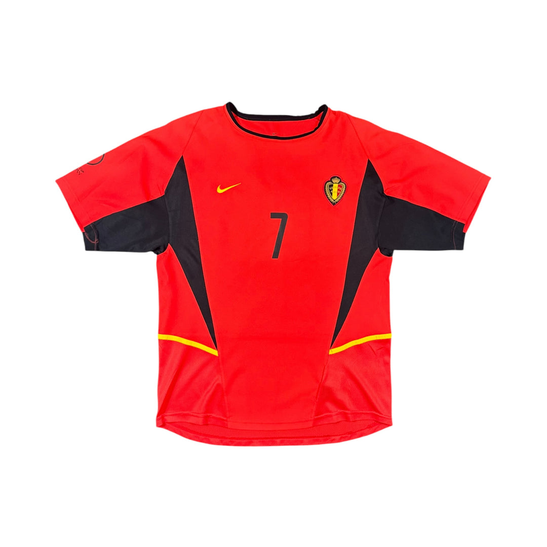 2002-04 Belgium Nike Home Shirt WILMOTS #7 - 9/10 - (M)