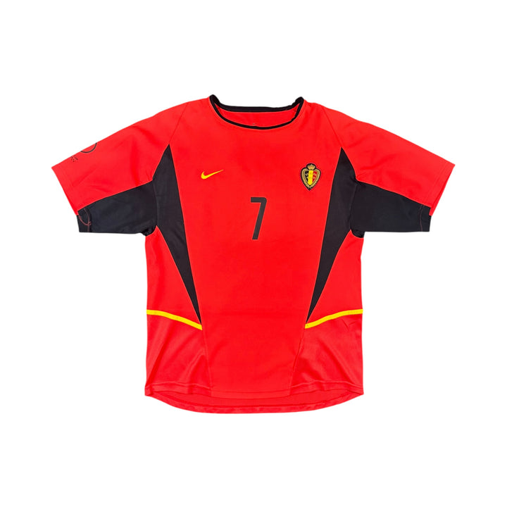 2002-04 Belgium Nike Home Shirt WILMOTS #7 - 9/10 - (M)