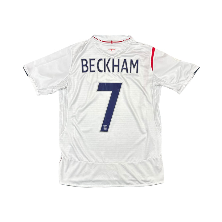 2005-07 England Umbro Home Shirt BECKHAM #7 - 8/10 - (M)