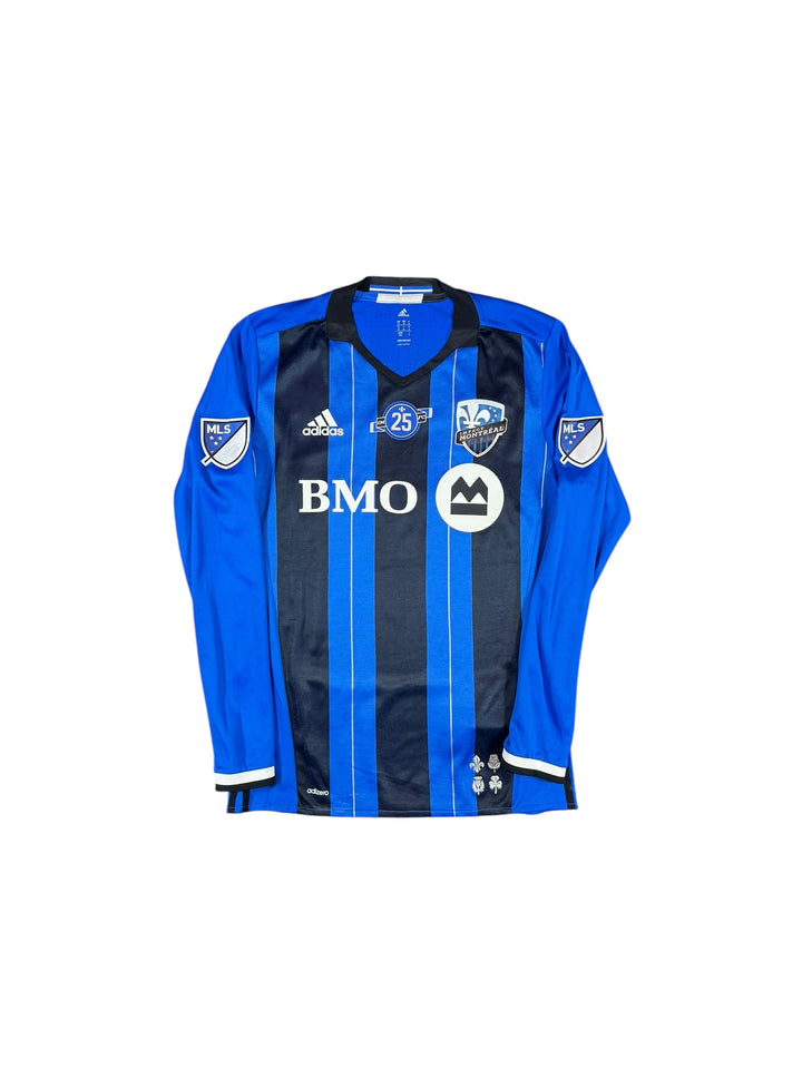 2017-18 Impact Montreal Adidas 25 Year Anniversary Longsleeve Home Player Authentic Shirt #11 DROGBA - 8/10 - (M)