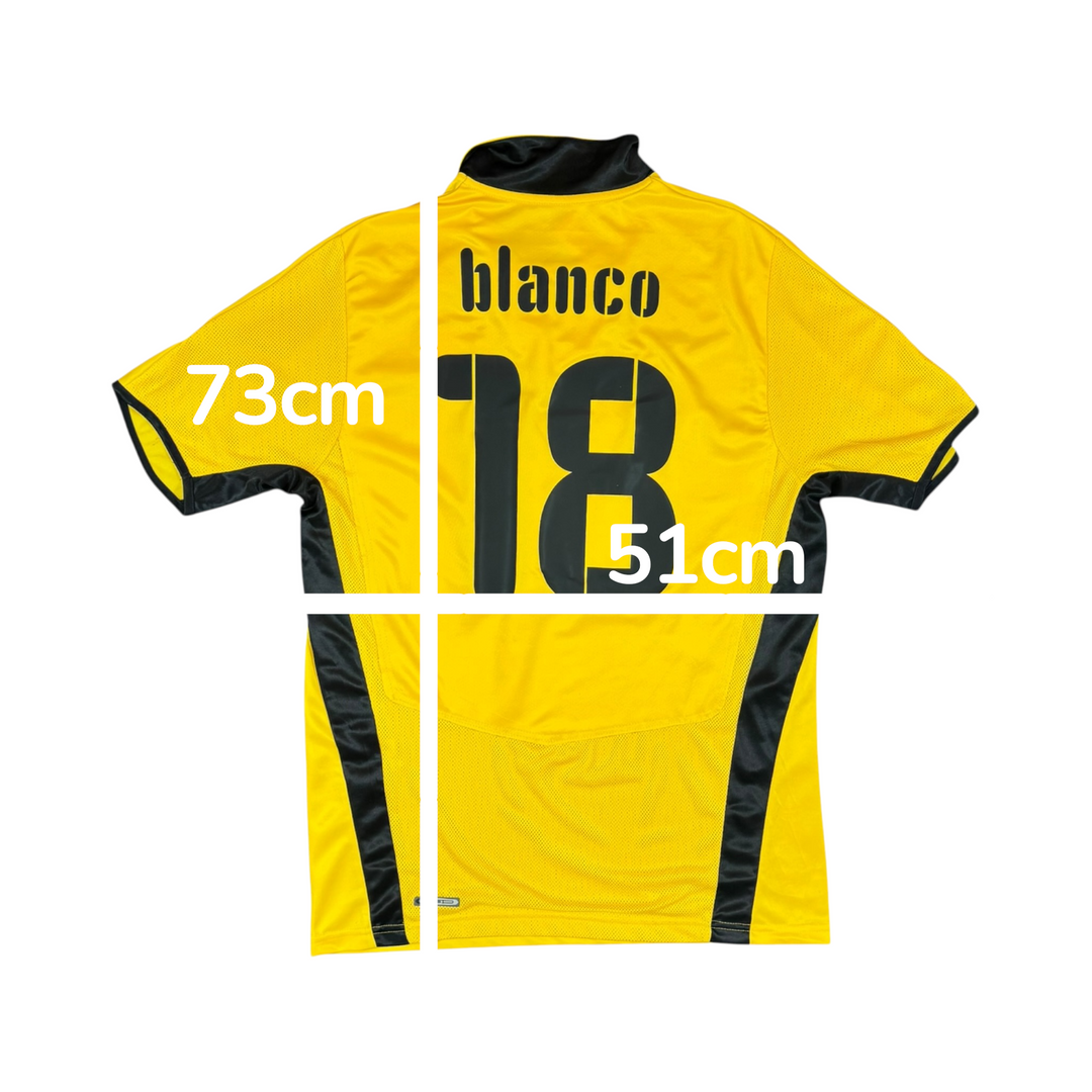 2008-09 AEK Athens Puma Home Shirt BLANCO #18 - 8/10 - (XL)