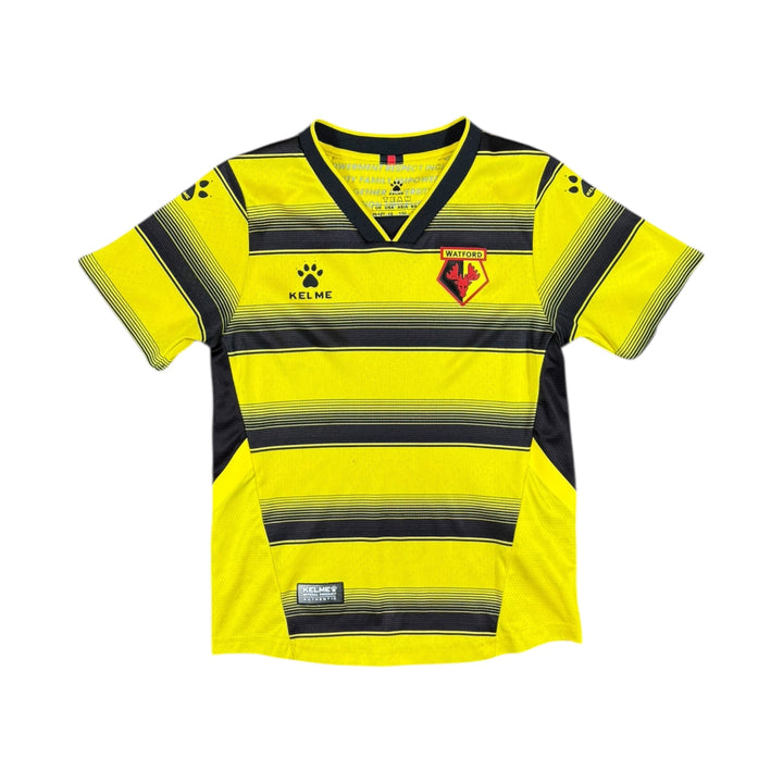 2021-22 Watford Kelme Home Player Authentic Shirt - 10/10 - (11-12 Years)