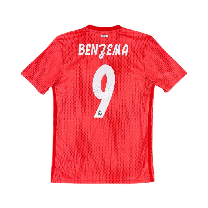 2018-19 Real Madrid Adidas Third Shirt #9 BENZEMA - 8/10 - (S)