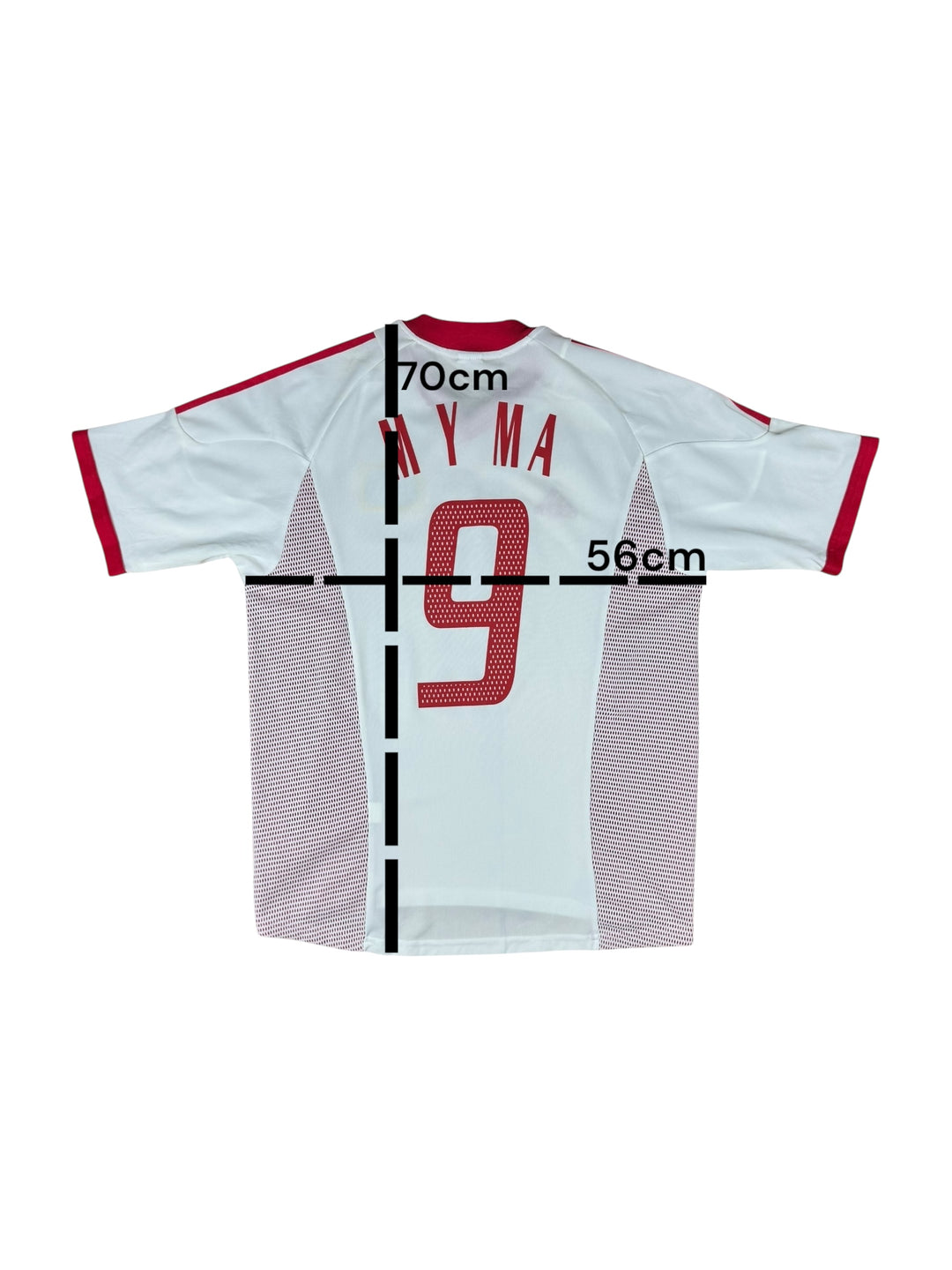 2002/04 China Adidas Away Football Shirt #9 M Y MA - 8/10 - (M)