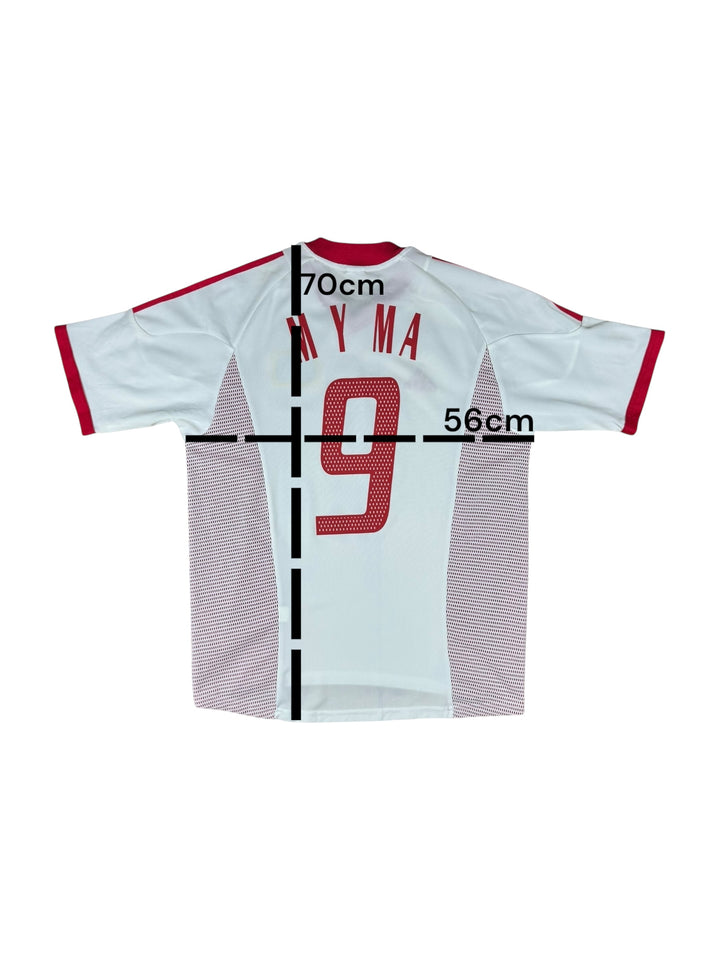 2002/04 China Adidas Away Football Shirt #9 M Y MA - 8/10 - (M)