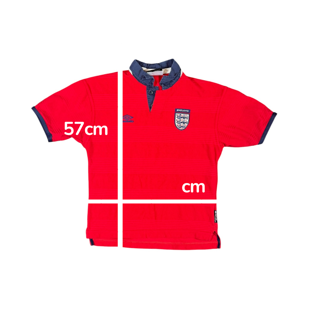 1999-01 England Away Shirt - 9/10 - (10-11 Years)