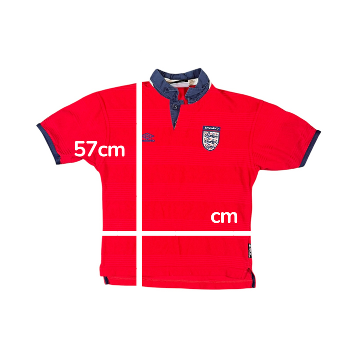 1999-01 England Away Shirt - 9/10 - (10-11 Years)