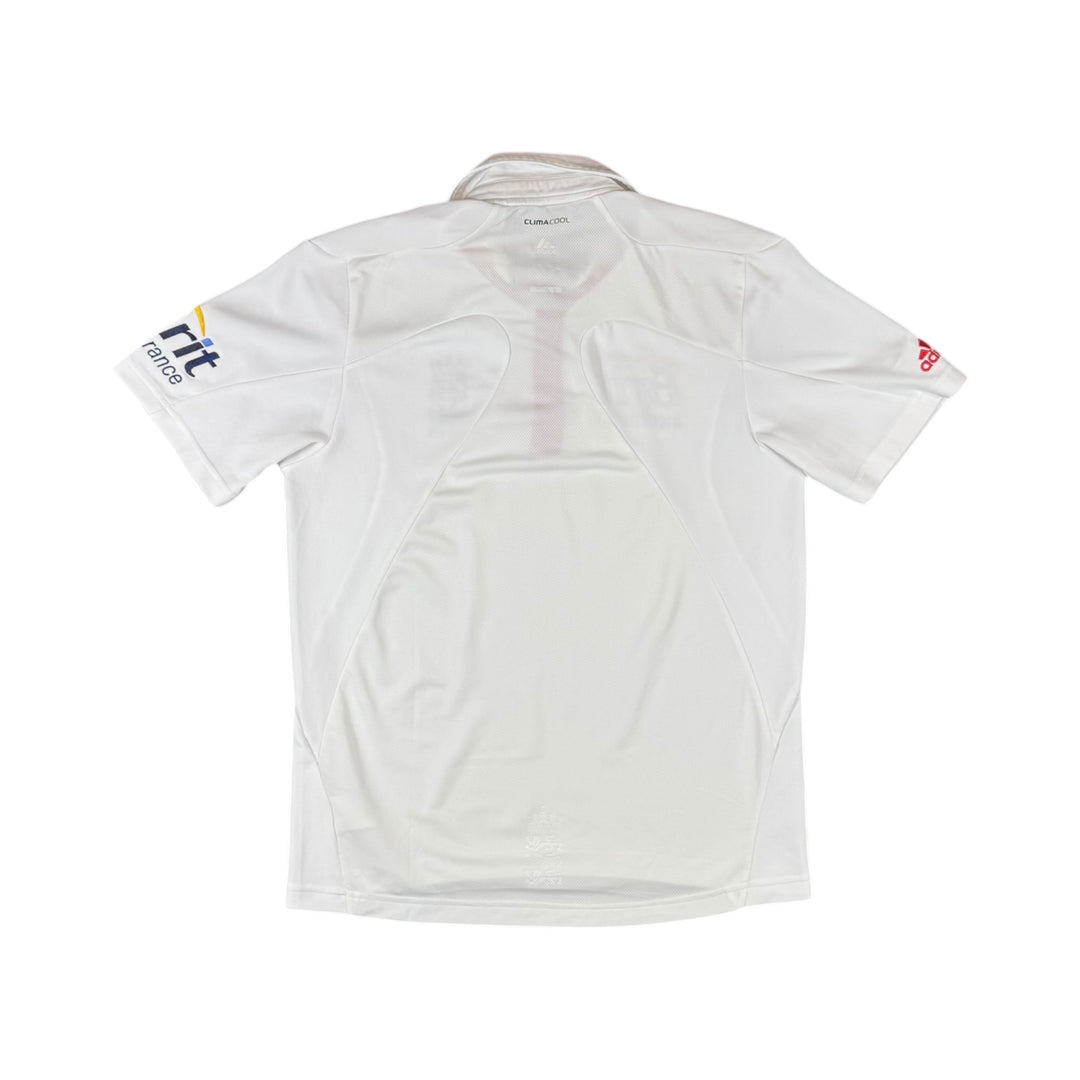 2010 England Cricket Adidas Test Shirt - 9/10 - (S)