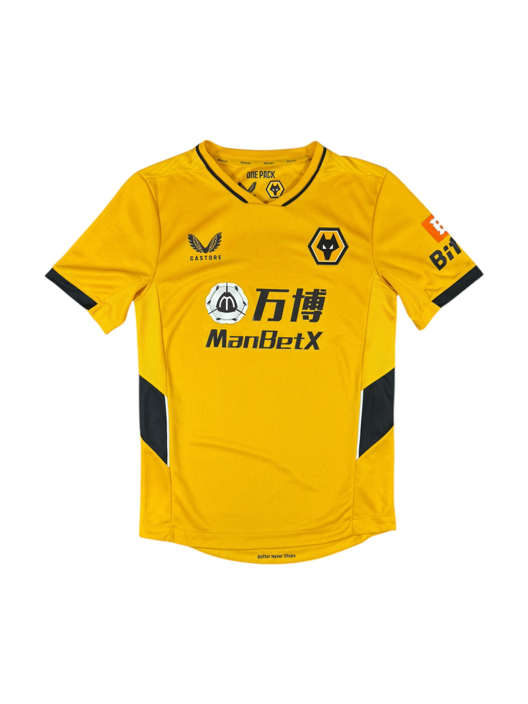 2021/22 Wolves Castore Football Shirt - 9/10 - (S)