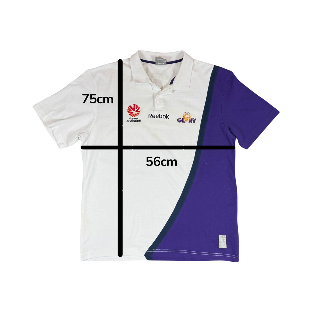 2006-07 Perth Glory Reebok Team Polo Shirt - 7/10 - (XL)