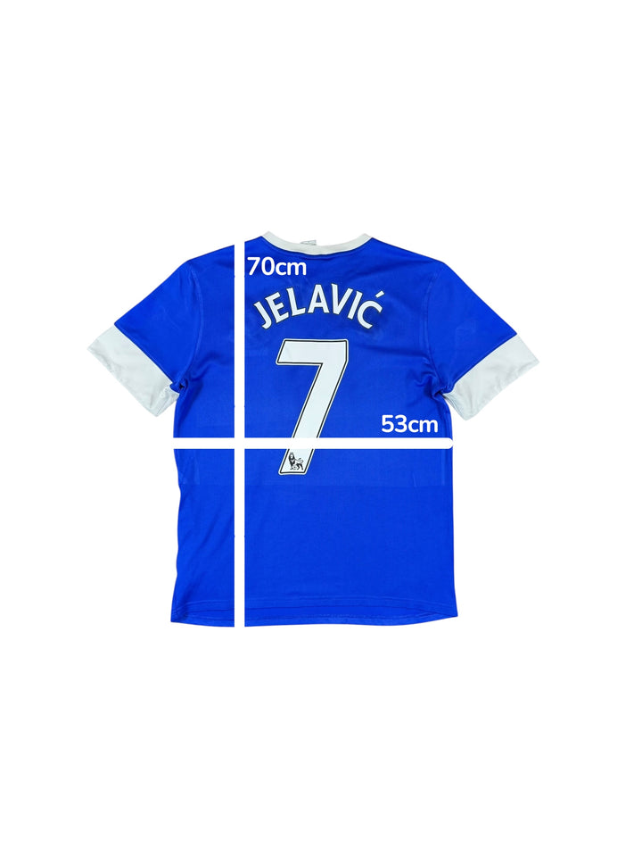 2012-13 Everton Nike Home Shirt #7 JELAVIC - 8/10 - (L)