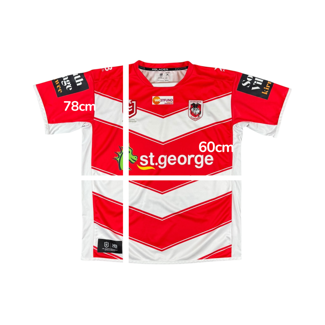 2018 St George Dragons Away Rugby Shirt - 8/10 - (3XL)