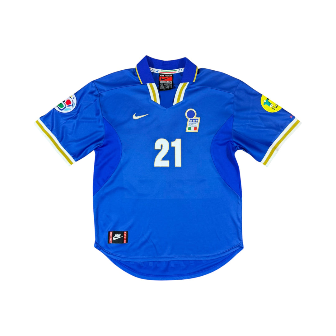 1996-97 Italy Home Shirt ZOLA #21 - 9/10 - (L)