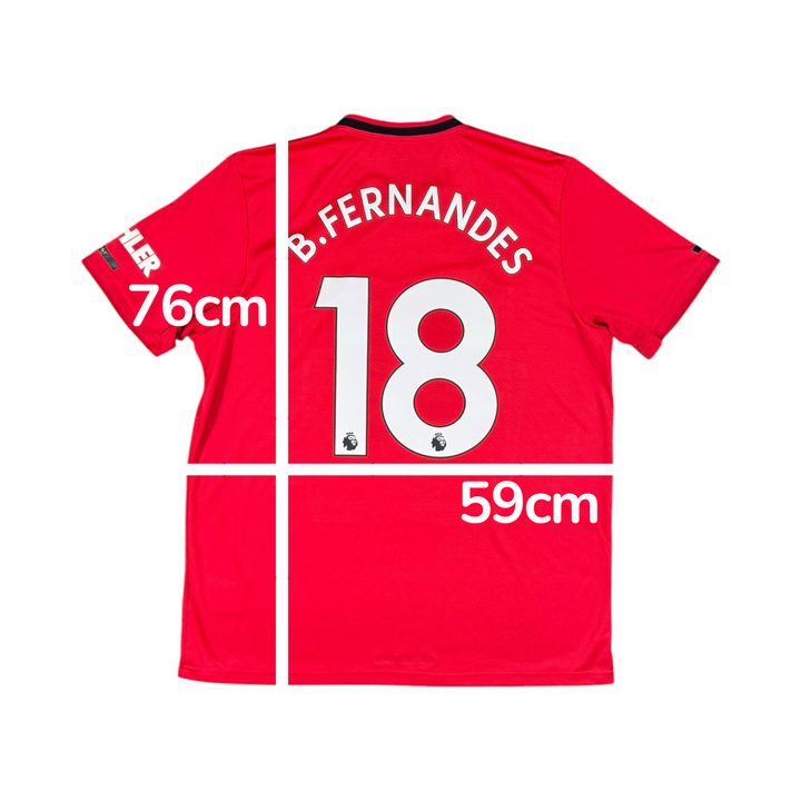 2019-20 Manchester United Home Shirt B. FERNANDES #18 - 9/10 - (XL)
