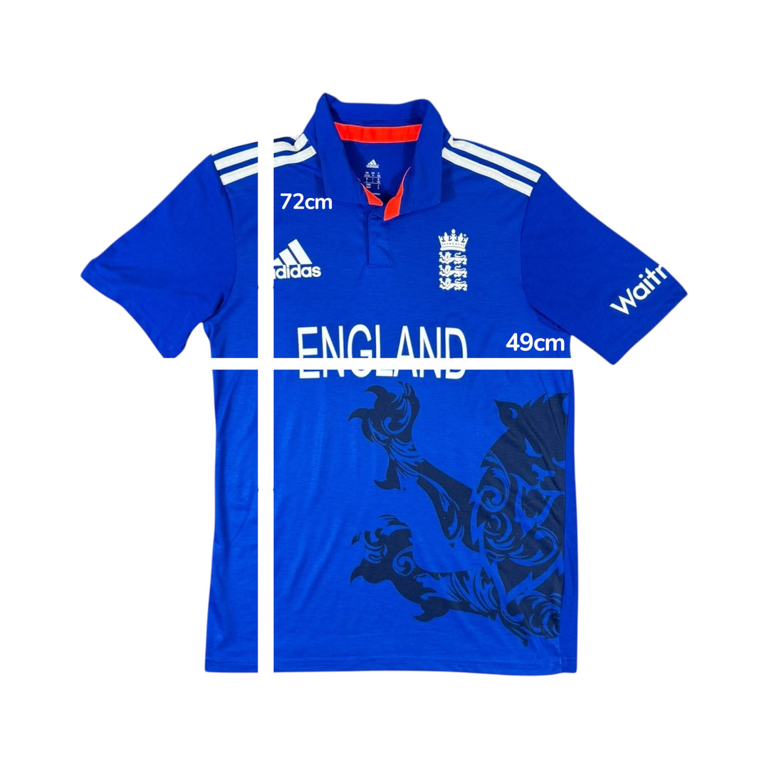 2015-16 England Cricket Adidas Home Shirt Player Issue - 10/10 - (M)