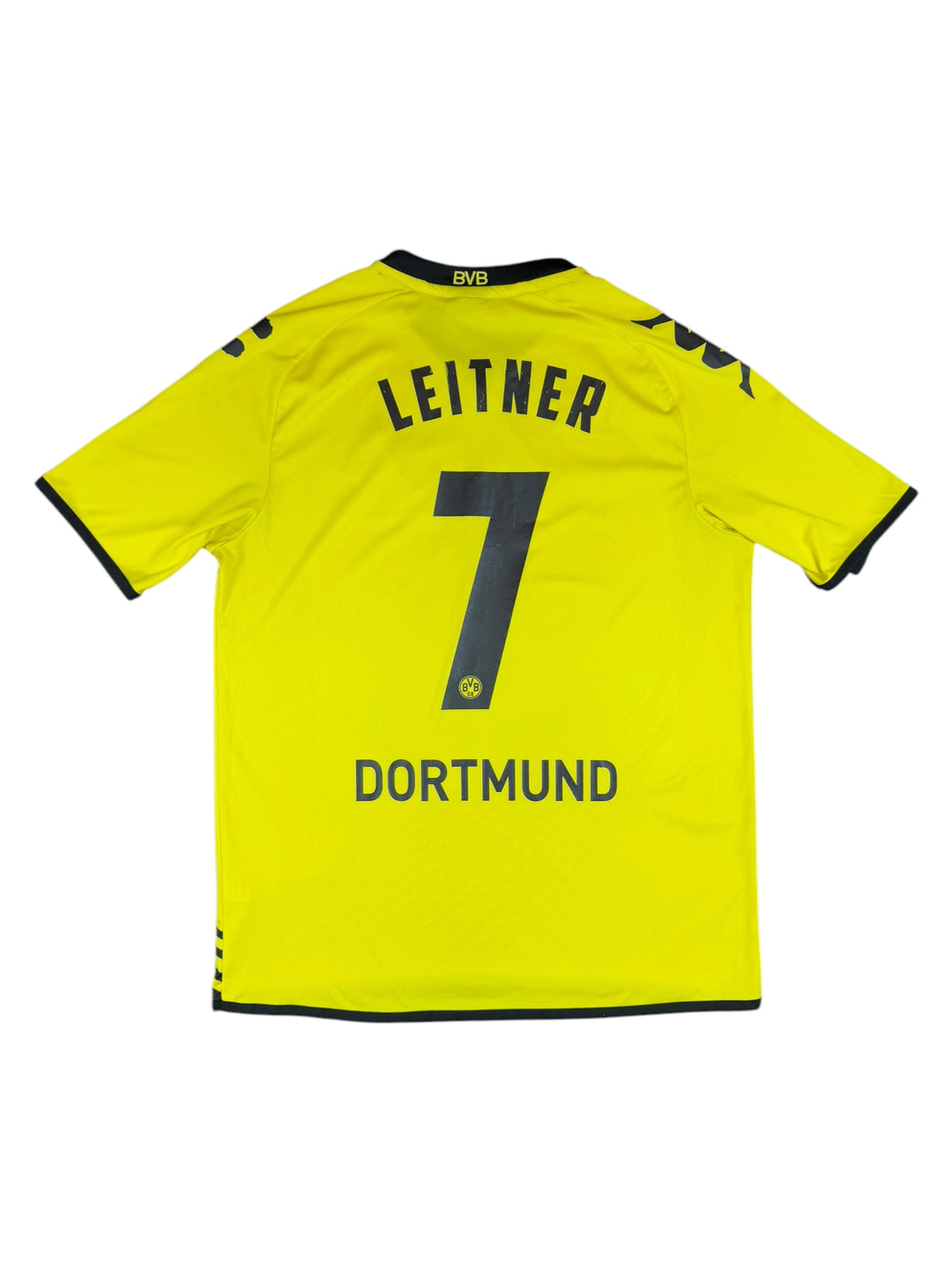 2011/12 Borussia Dortmund Kappa Home Football Shirt #7 Leitner - 8/10 - (XL)