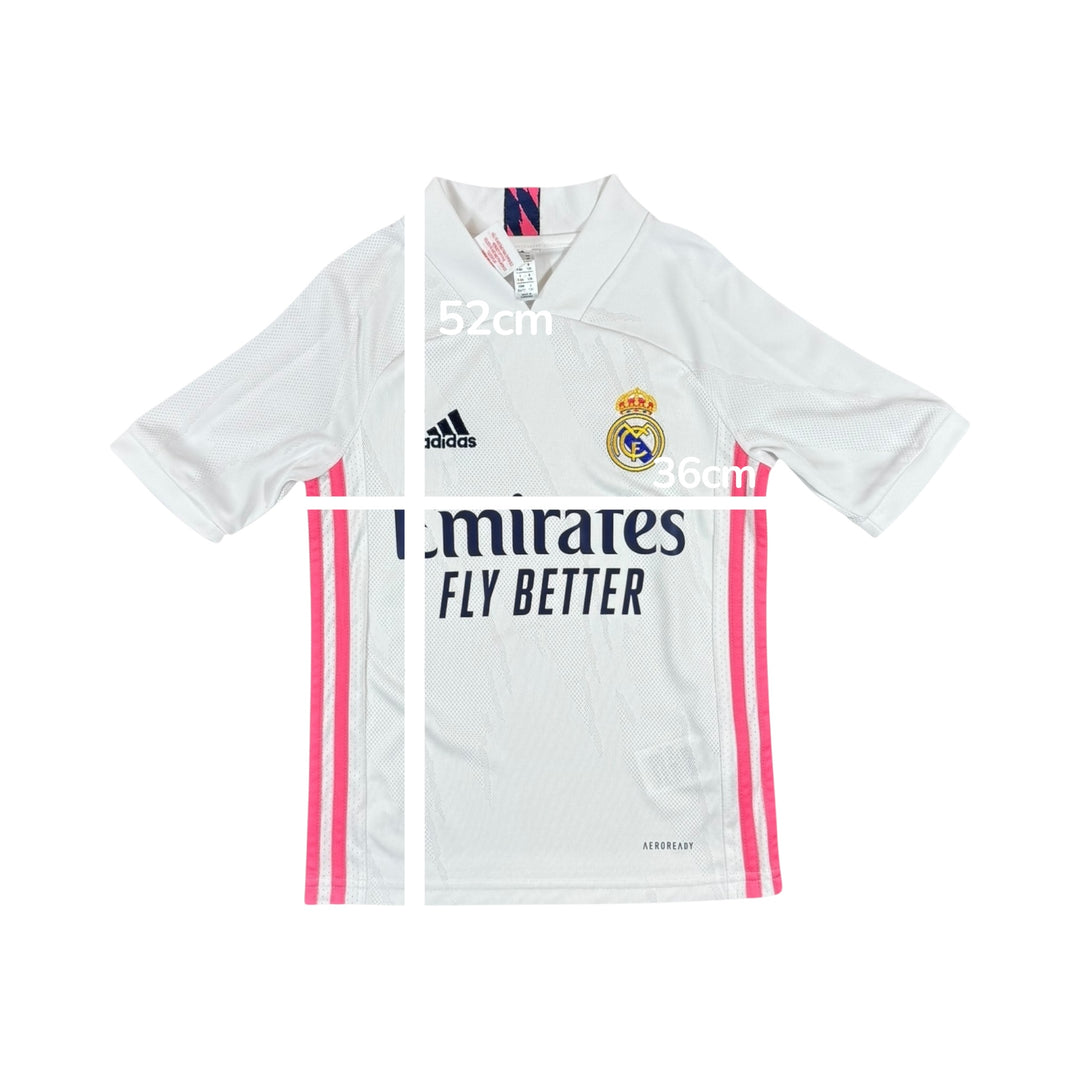 2020-21 Real Madrid Adidas Home Shirt - 9/10 - (7-8 Years)