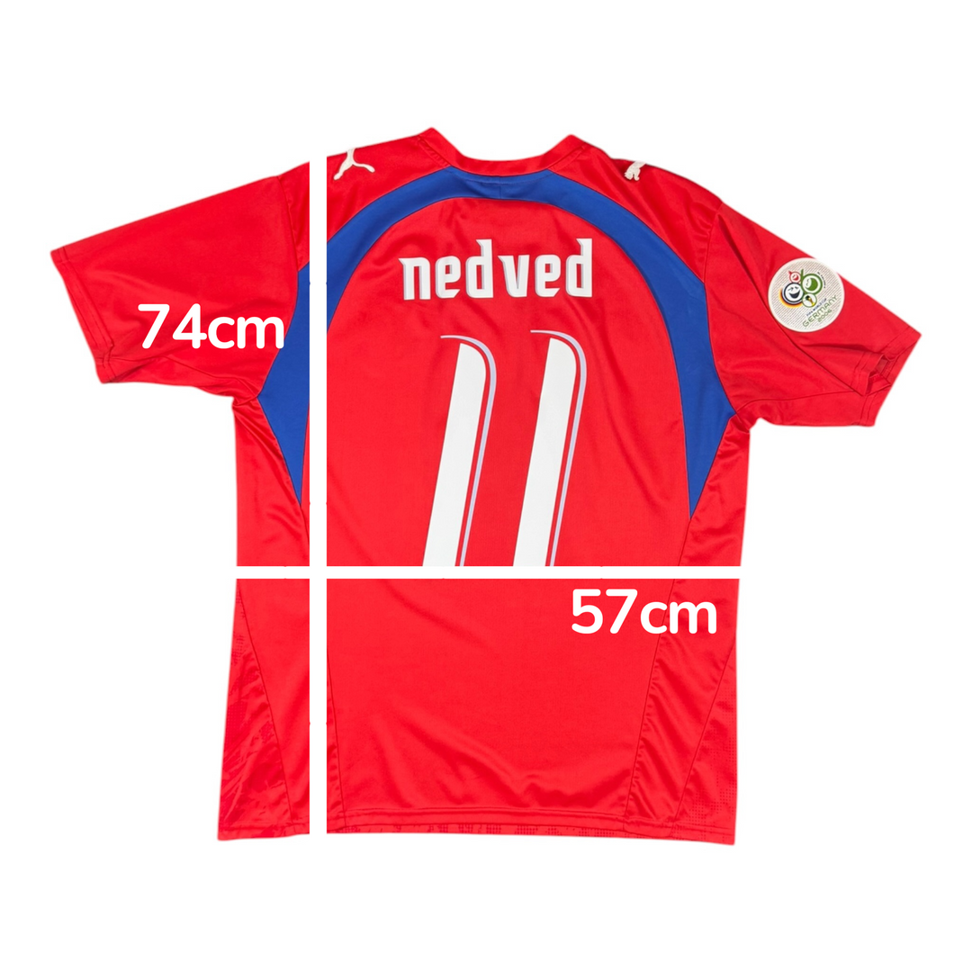 2006-07 Czech Republic Home Shirt NEDVED #11 - 10/10 - (L)