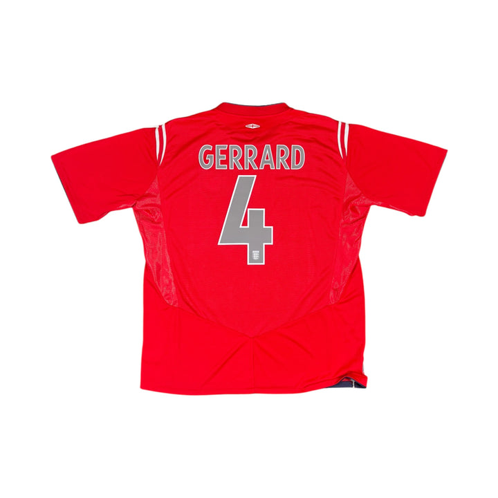 2004-06 England Umbro Away Shirt #4 GERRARD - 10/10 - (2XL)