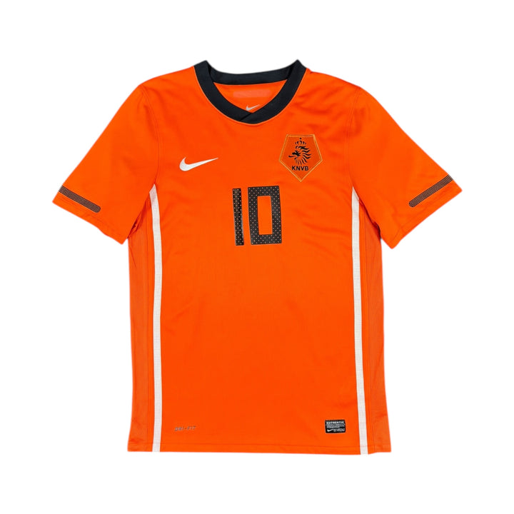 2010-11 Netherlands Nike Home Shirt #10 SNEIJDER Player Authentic - 8/10 - (S)