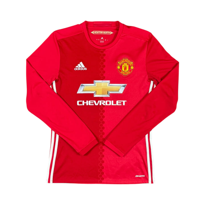 2016-17 Manchester United Adidas Longsleeve Home Shirt #9 IBRAHIMOVIC - 9/10 - (S)