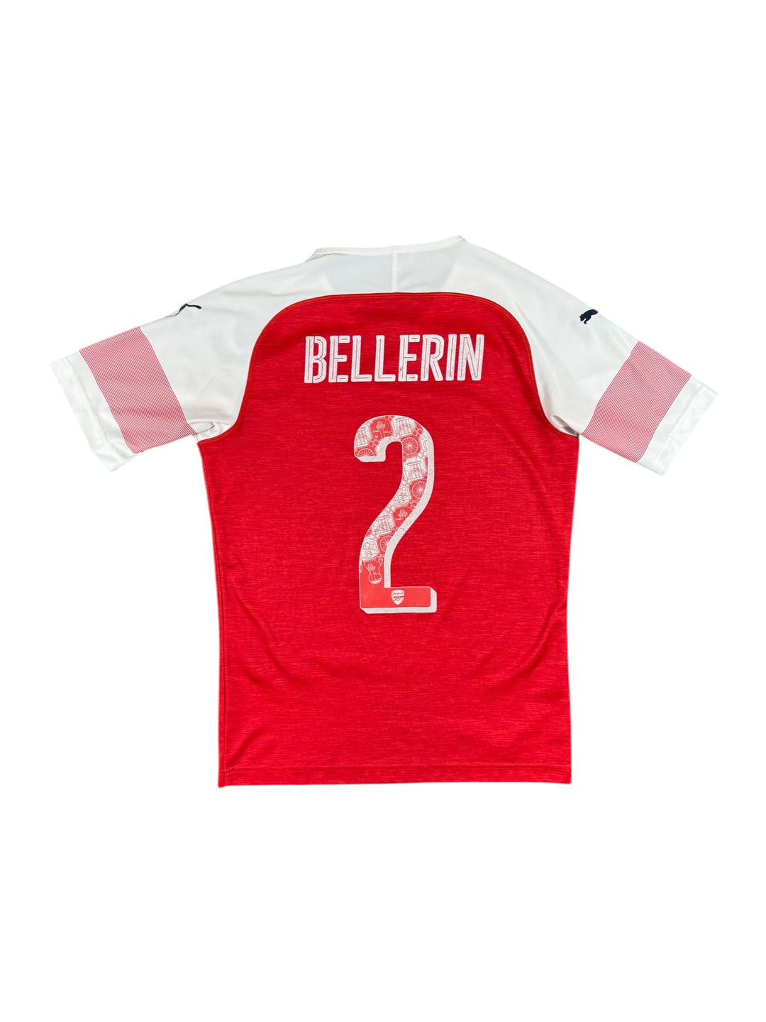 2018/19 Arsenal Puma Home Football Shirt #2 Bellerin - 8/10 - (S)