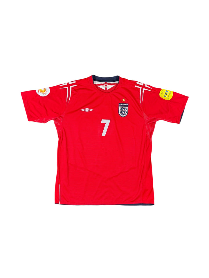 2004-06 England Umbro Away Shirt #7 BECKHAM - 9/10 - (L)