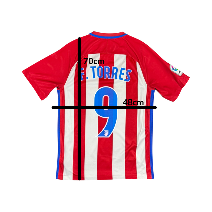 2016-17 Atletico Madrid Nike Home Shirt #9 F. TORRES - 7/10 - (S)