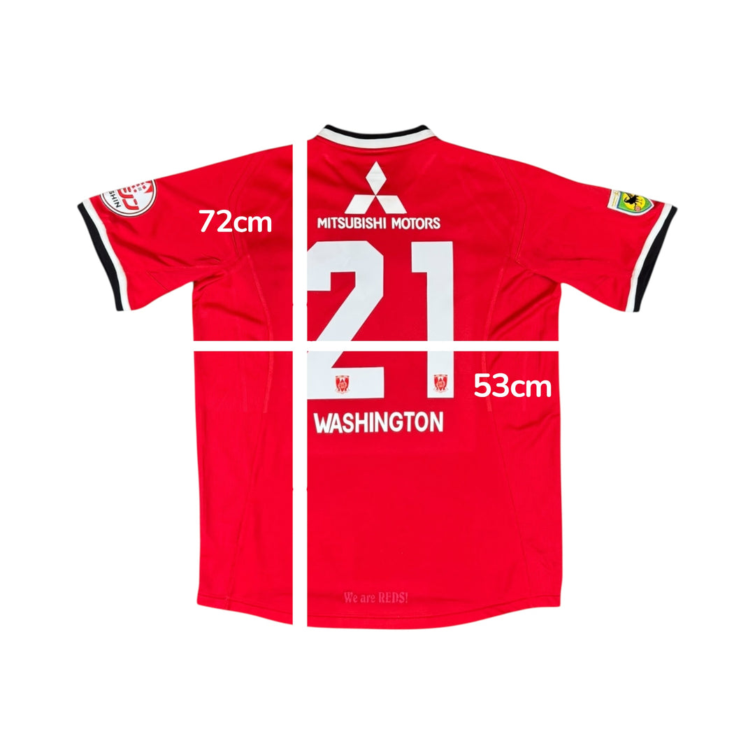 2007 Urawa Red Diamonds Nike Home Shirt #21 WASHINGTON - 9/10 - (L)