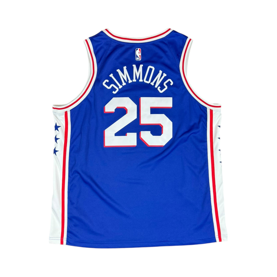 2020 76ers Nike Home Basketball Jersey #25 SIMMONS - 8/10 - (2XL)