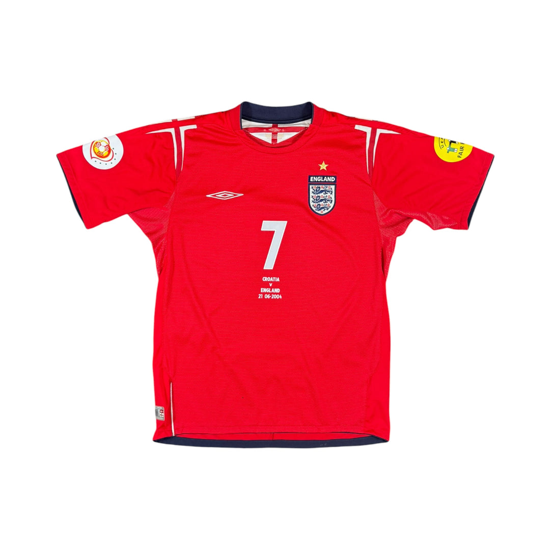 2004-06 England Umbro Away Shirt BECKHAM #7 - 9/10 - (S)