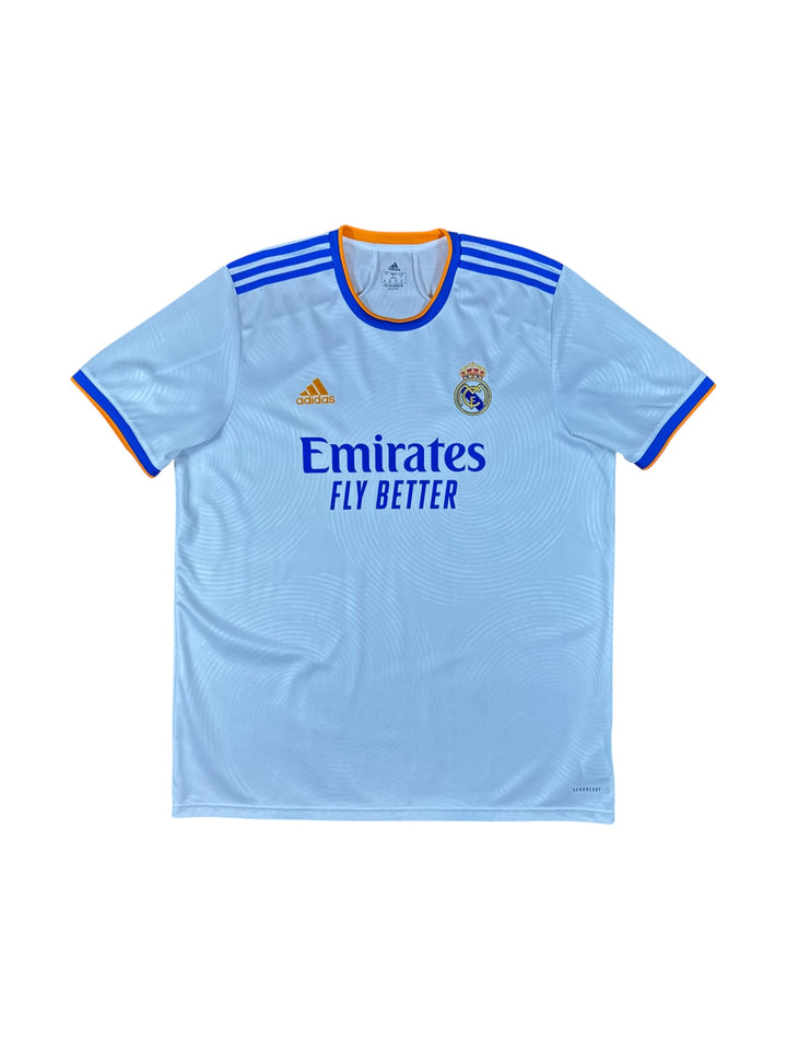 2021/22 Real Madrid Adidas Home Football Shirt - 8/10 - (XL)