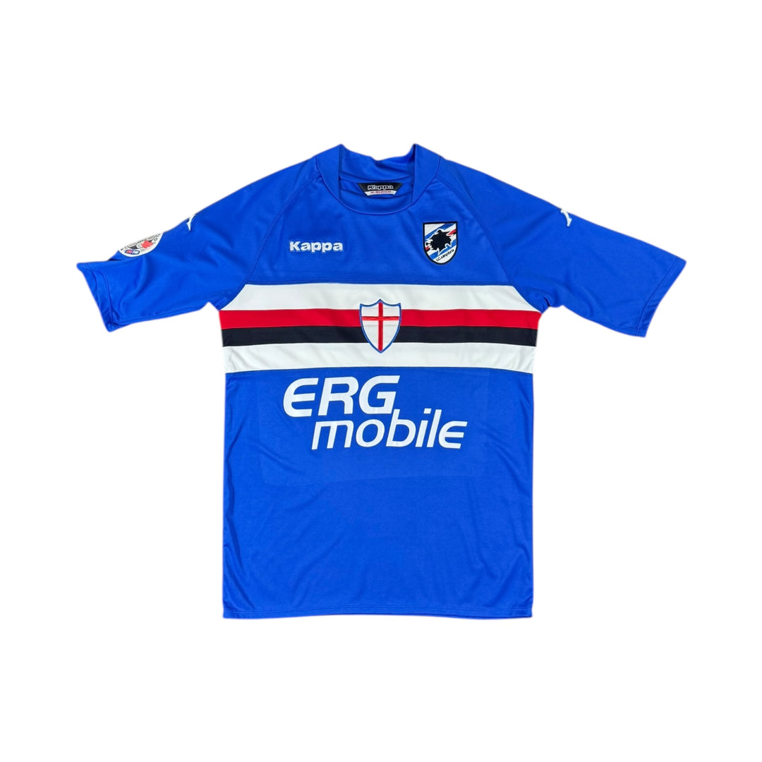 2009-10 Sampdoria Kappa Home Shirt #99 CASSANO - 9/10 - (M)