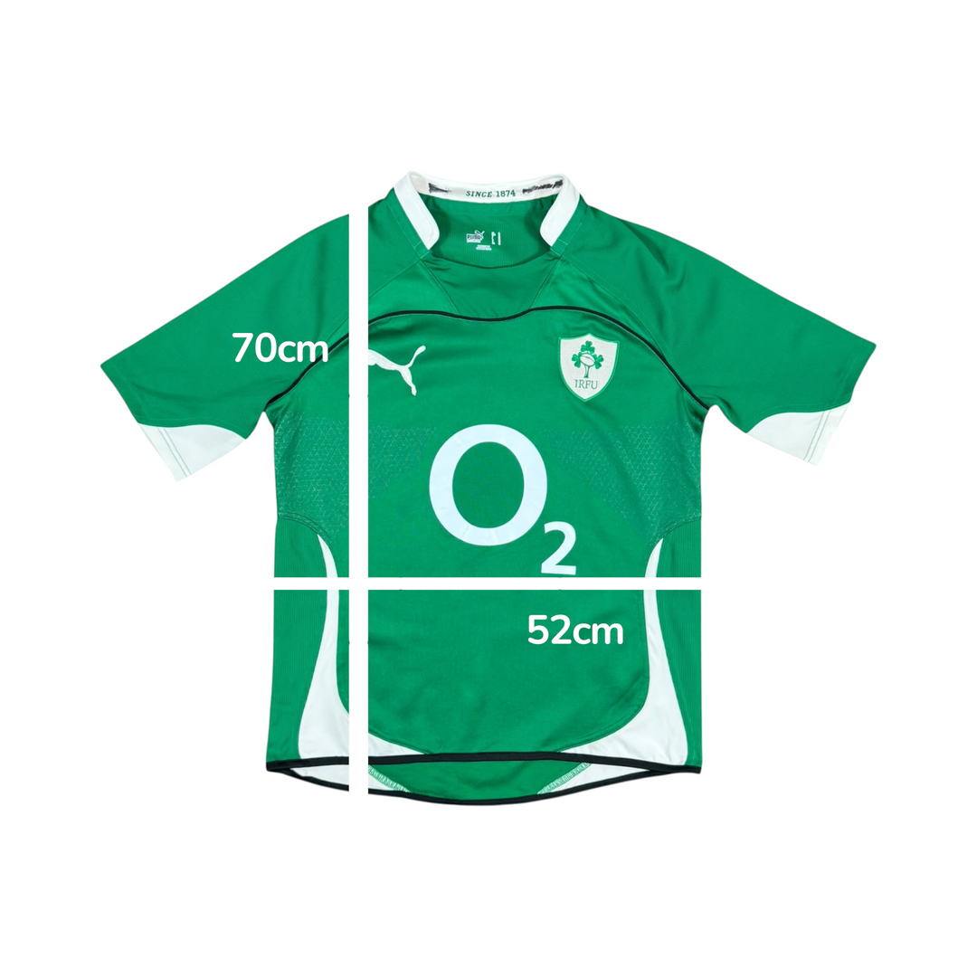 2010-11 Ireland Puma Home Rugby Shirt - 8/10 - (M)