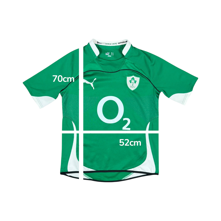 2010-11 Ireland Puma Home Rugby Shirt - 8/10 - (M)