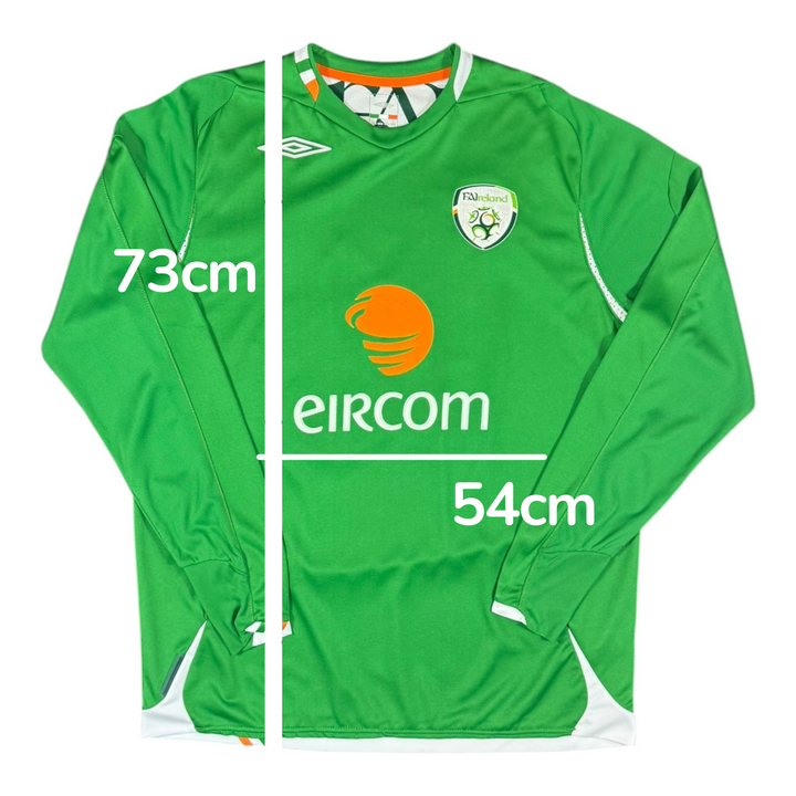 2004-06 Ireland Home L/S Shirt #16 - 8/10 - (L)
