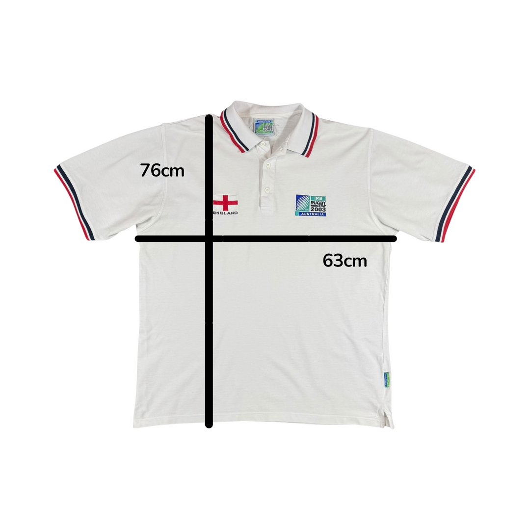 2003 England Rugby World Cup Polo Shirt - 8/10 - (3XL)