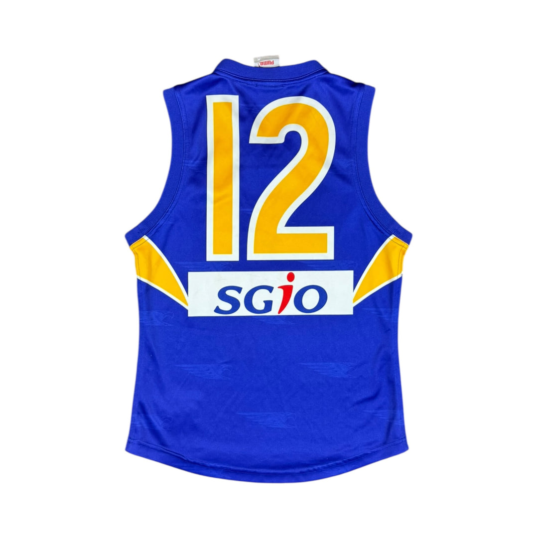 2006 West Coast Eagles AFL Puma Home Jersey #12 - 8/10 - (M)