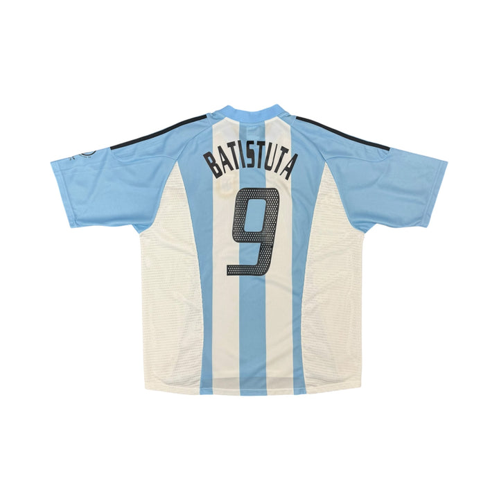 2002-04 Argentina Adidas Home Shirt BATISTUTA #9 - 9/10 - (XL)