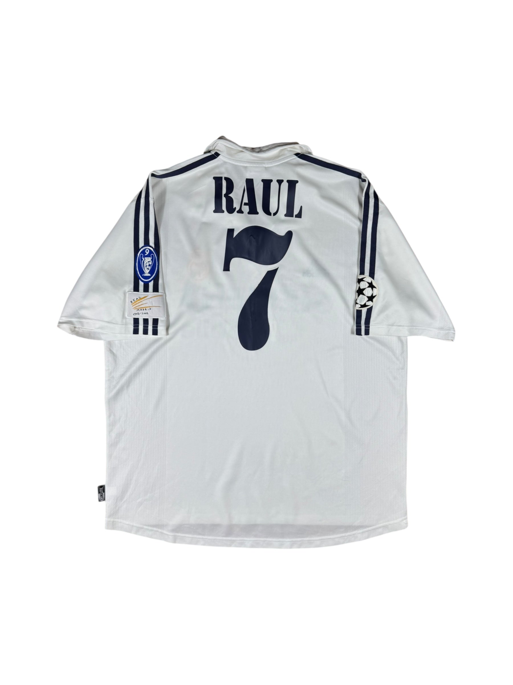 2002/03 Real Madrid Adidas Home Football Shirt #7 RAUL - 8