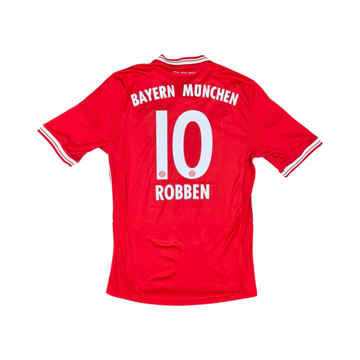 2013-14 Bayern Munich Adidas Home Shirt #10 ROBBEN - 9/10 - (S)