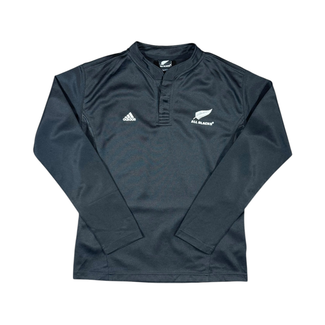 2007-08 New Zealand Adidas Rugby Home L/S Shirt - 8/10 - (14-15 Years)
