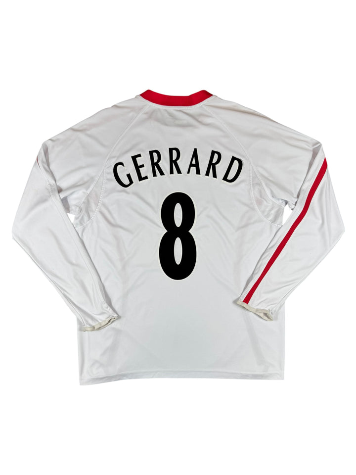 2005/06 Liverpool Reebok Football Long Sleeve Shirt #8 Gerrard - 8/10 - (L)