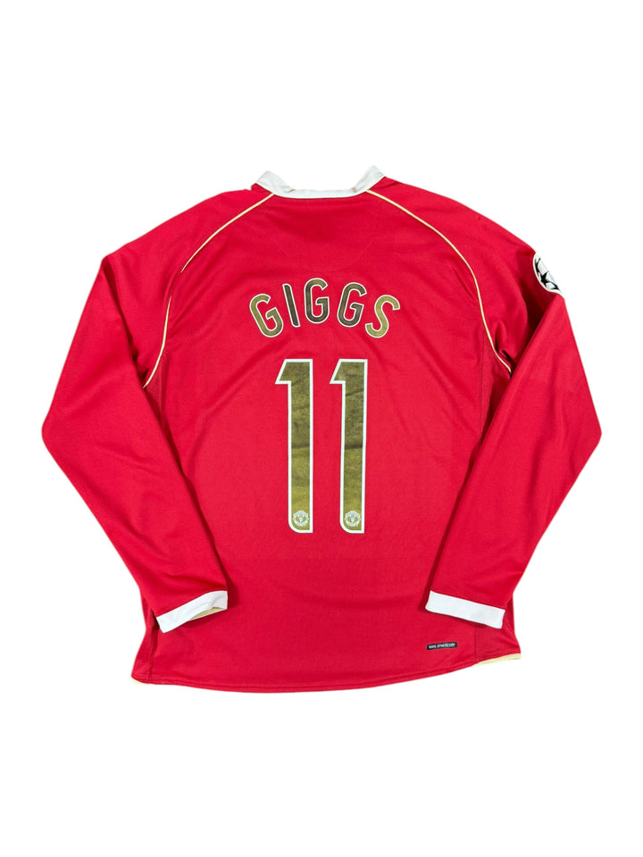 2006/07 Manchester United Nike Football Long Sleeve Champions League Shirt #11 Giggs - 8/10 - (M)