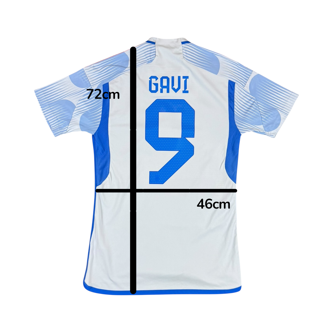 2022 Spain Adidas Away Shirt #9 GAVI - 9/10 - (S)