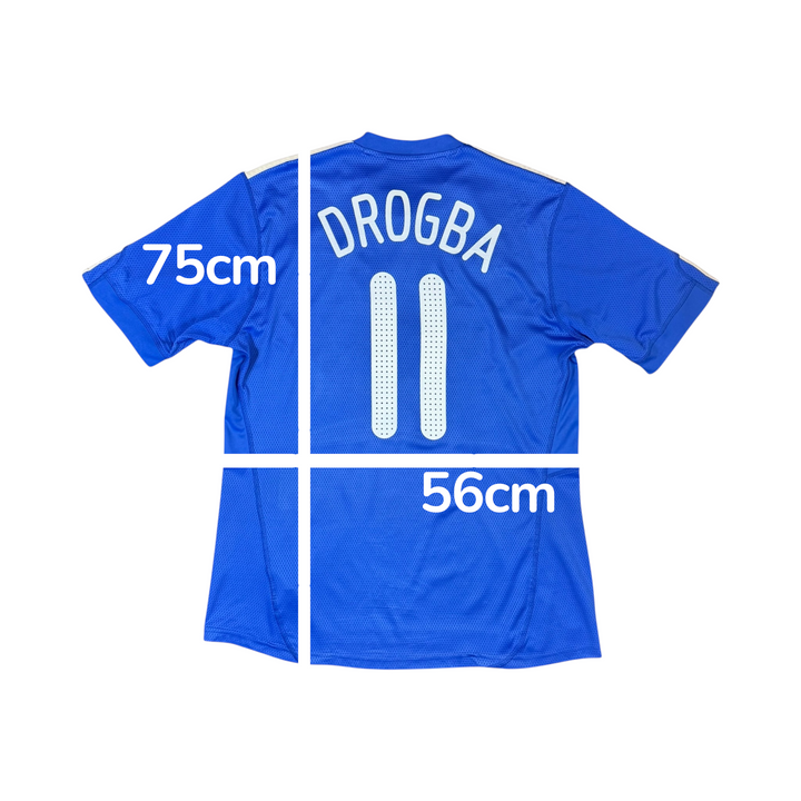 2009-10 Chelsea Adidas Home Shirt DROGBA #11 - 8/10 - (XL)