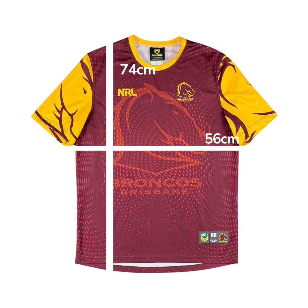 2009 Brisbane Broncos NRL Training Shirt - 7/10 - (XL)