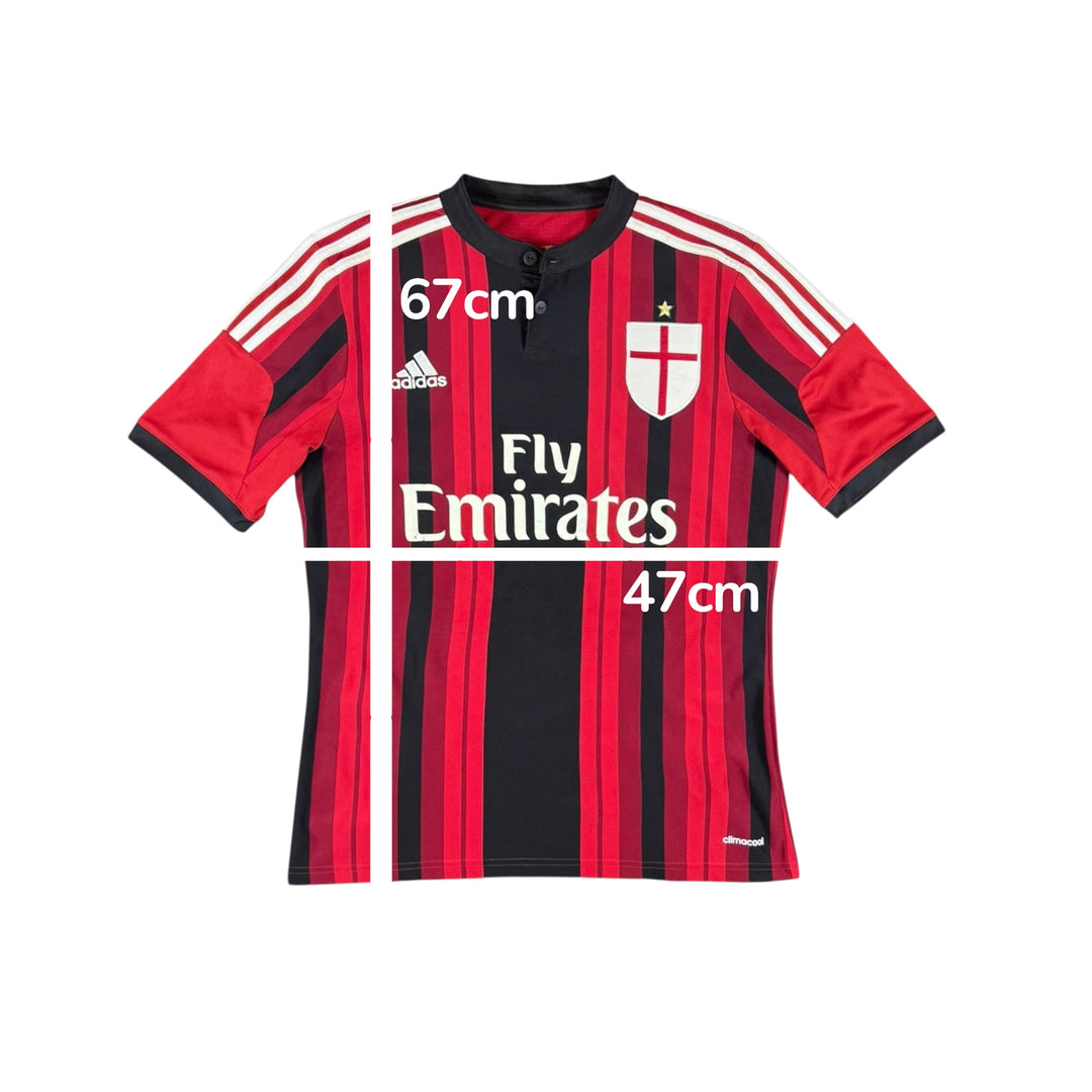 2014-15 AC Milan Adidas Home Shirt - 7/10 - (15-16 Years)