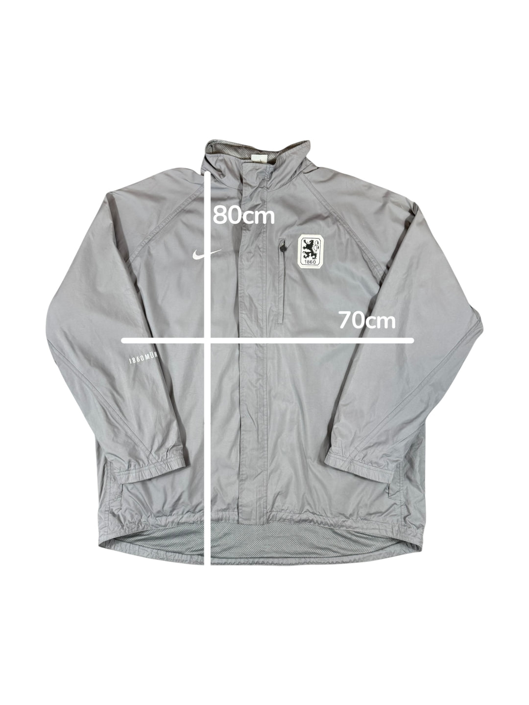 2002/03 1860 Munich Nike Windbreaker Bench Jacket - 9/10 - (2XL)