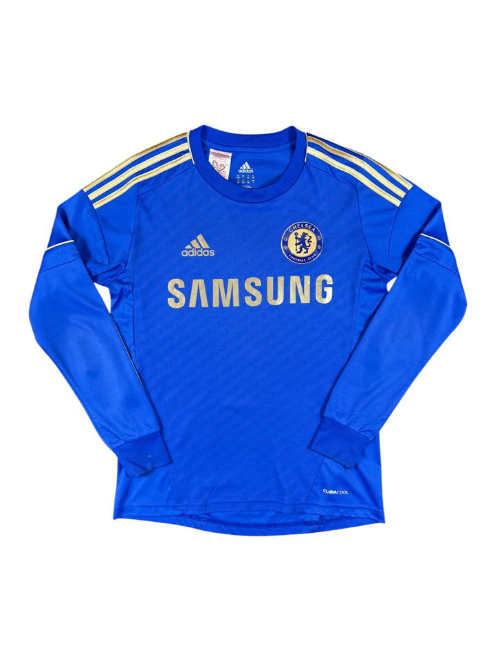 2012/13 Chelsea Adidas Home Longsleeve Shirt - 7/10 - (13-14 Years)